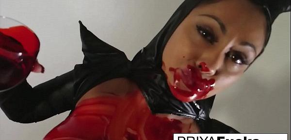  Halloween bloody tease with Indian MILF Priya Rai